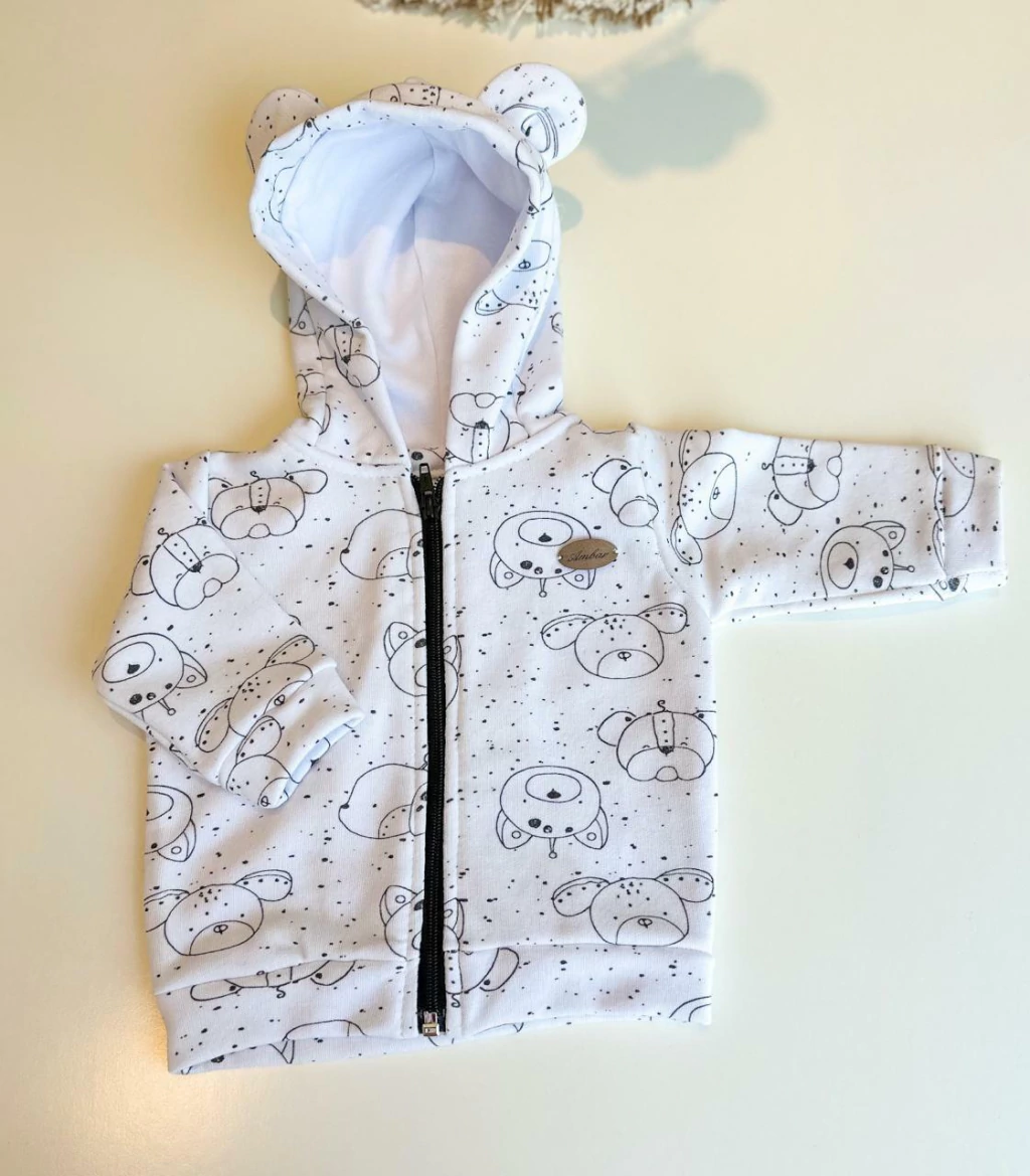 CAMPERA RUSTICA B Y N (SE VENDE EN CONJUNTO CON EL PANTALON) – Pañalera Belyan